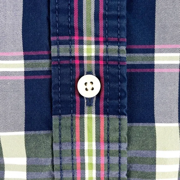 Abercrombie & Fitch Elk Lake Green Plaid Shirt - Picture 8 of 9